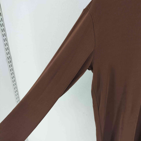 イッセイミヤケ ISSEY MIYAKE 96SS レーヨンポリ L/S ポロシャツ レディース M