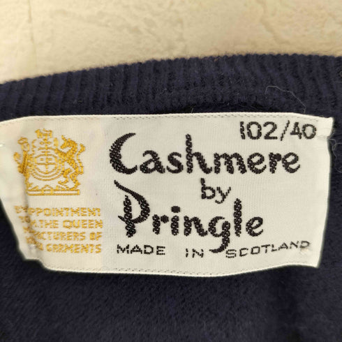 プリングルオブスコットランド Pringle of Scotland カシミヤ100 Vネック ニット メンズ 102/40