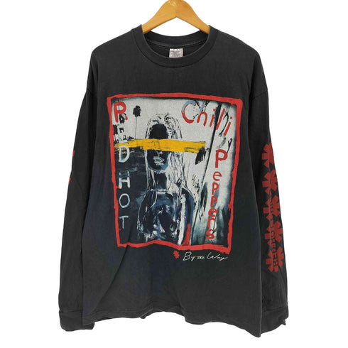 裾シングル バンドプリント L/S Tシャツ メンズ import:XL