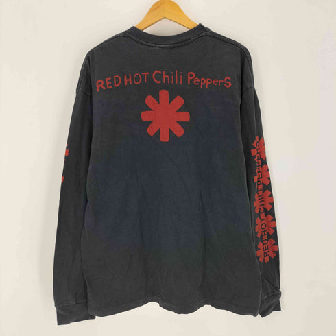 裾シングル バンドプリント L/S Tシャツ メンズ import:XL