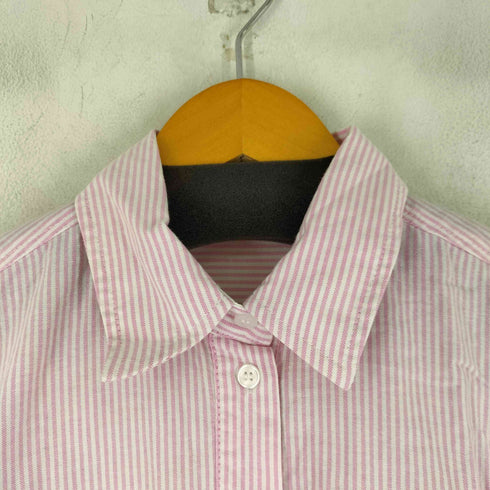 ザラ ZARA クロップド ストライプシャツ レディース import:XS