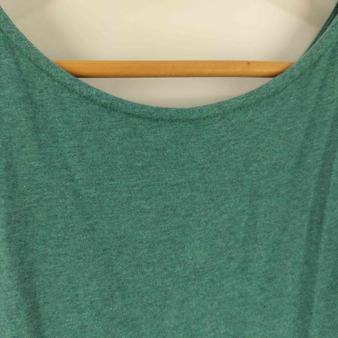 FAIR TRADE sisam オーガニックコットン 異素材 ノースリーブ フレアワンピース レディース JPN:1