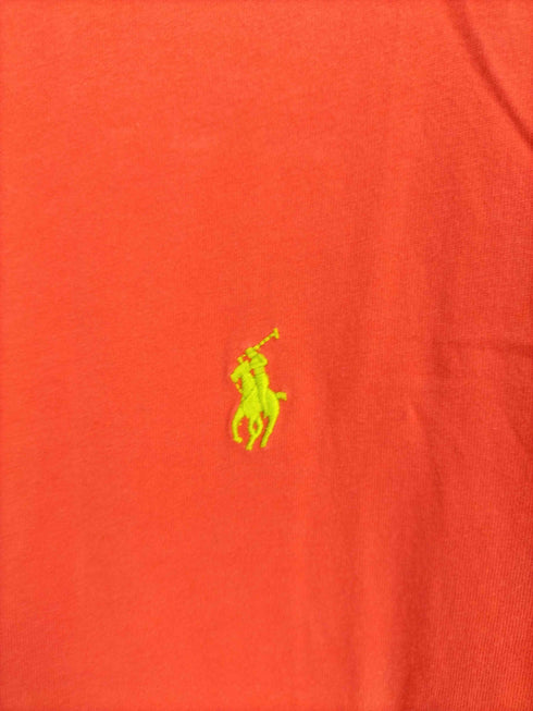 ポロバイラルフローレン Polo by RALPH LAUREN 黄緑色ポニーロゴ VネックTシャツ メンズ JPN:L