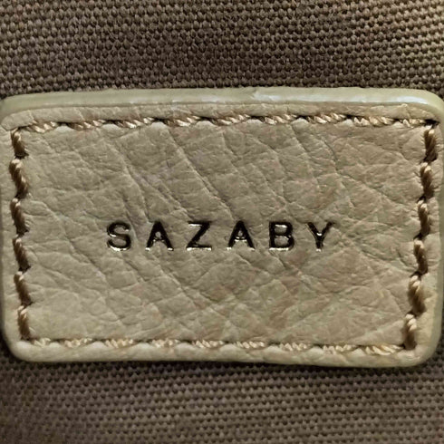 サザビー SAZABY ファー レザー 異素材コンビ カゴ トートバッグ レディース
