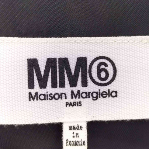 エムエムシックスメゾンマルジェラ MM6 Maison Margiela 18SS サテン切替 ドッキングカーディガン レディース S