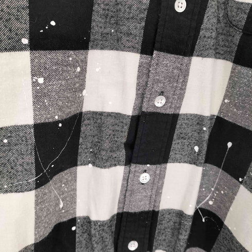 ユニフォームエクスペリメント uniform experiment FLANNEL CHECK DRIPPING B.D SHIRT メンズ JPN:3