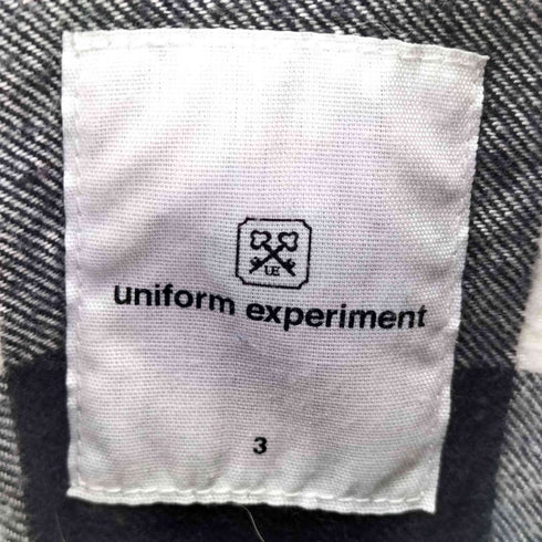 ユニフォームエクスペリメント uniform experiment FLANNEL CHECK DRIPPING B.D SHIRT メンズ JPN:3