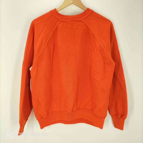 80-90S USA製 ブランク 無地 ラグラン スウェット 短丈 ボックス メンズ import:L