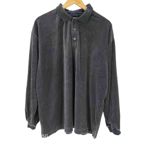 ジョンアッシュフォード JOHN ASHFORD 90-00S OLD パイル地 L/S ポロシャツ メンズ import:L