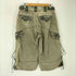 EURO JEANZ 90-00S OLD 立体裁断 迷彩 カモ ドローコード ギミック ポケット カーゴ ジョーツ ショーツ クロップド パンツ Y2K メンズ W32 L19