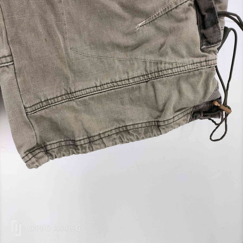 EURO JEANZ 90-00S OLD 立体裁断 迷彩 カモ ドローコード ギミック ポケット カーゴ ジョーツ ショーツ クロップド パンツ Y2K メンズ W32 L19