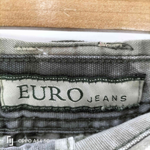 EURO JEANZ 90-00S OLD 立体裁断 迷彩 カモ ドローコード ギミック ポケット カーゴ ジョーツ ショーツ クロップド パンツ Y2K メンズ W32 L19