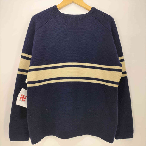 SKANE ウール100 ボーダー ニット セーター メンズ import:L