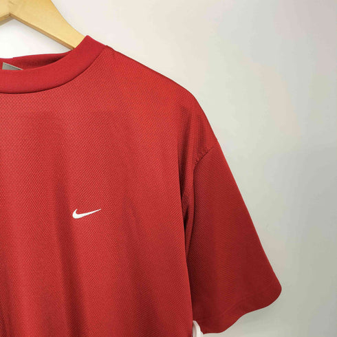 ナイキ NIKE 00s スウォッシュ 刺繍 メッシュ S/S Tシャツ メンズ JPN:L