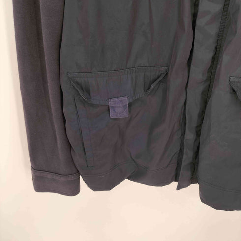 バナナリパブリック BANANA REPUBLIC 異素材切替 マルチポケット 比翼ジップ ミリタリー ジャケット ダブルジップ メンズ import:L