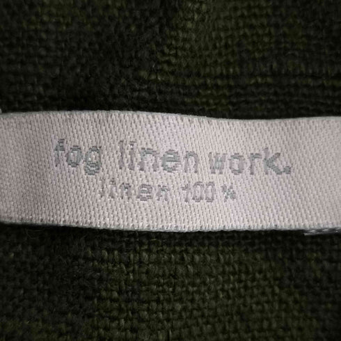 フォグリネンワーク fog linen work リトアニア製 リネン100 ウエストゴム ミディスカート レディース