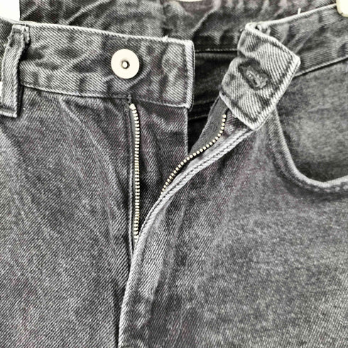 ザラ ZARA ウォッシュ加工 ストレートデニムパンツ メンズ FR:40-44