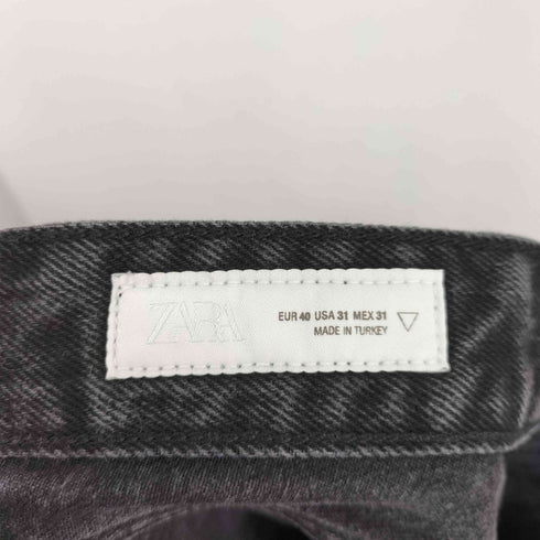 ザラ ZARA ウォッシュ加工 ストレートデニムパンツ メンズ FR:40-44