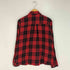 ザラ ZARA フラワービジュー スナップボタン チェックL/Sシャツ レディース import:L