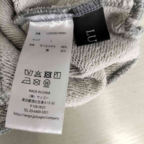 ルーシー Lucy 25SS ダメージスウェットバギーパンツ メンズ L
