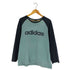 アディダス adidas 00s 万国旗タグ ロゴプリント ツートン ラグランロングスリーブTシャツ メンズ import:M