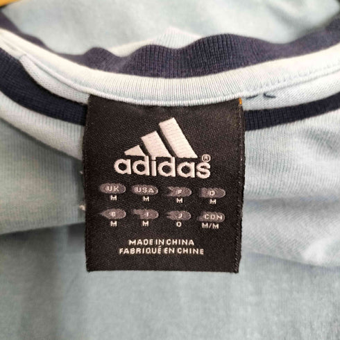 アディダス adidas 00s 万国旗タグ ロゴプリント ツートン ラグランロングスリーブTシャツ メンズ import:M