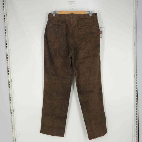 ポロバイラルフローレン Polo by RALPH LAUREN 90s GENUINE LEATHER コインポケット レザー スウェードパンツ メンズ 35/34