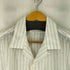 フェアファクス FAIRFAX リネン100% ストライプ オープンカラー S/S シャツ メンズ import:L