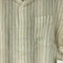 フェアファクス FAIRFAX リネン100% ストライプ オープンカラー S/S シャツ メンズ import:L