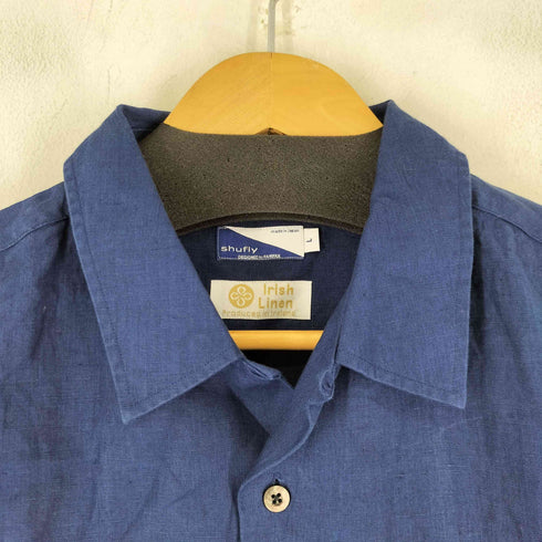 フェアファクス FAIRFAX shufiy リネン100% オープンカラー L/S シャツ メンズ import:L