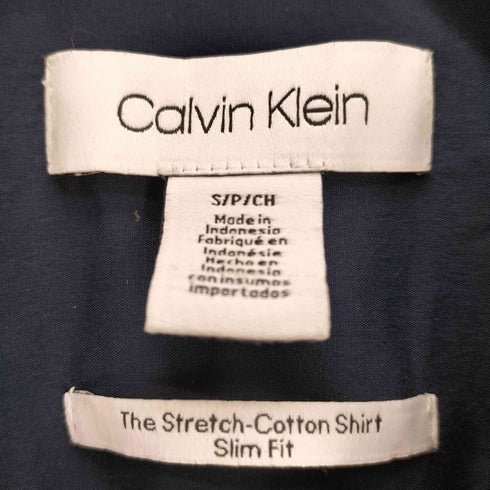 カルバンクライン CALVIN KLEIN The Stretch-Cotton Shirt Slim Fit ザ ストレッチ コットン シャツ スリム フィット メンズ import:S
