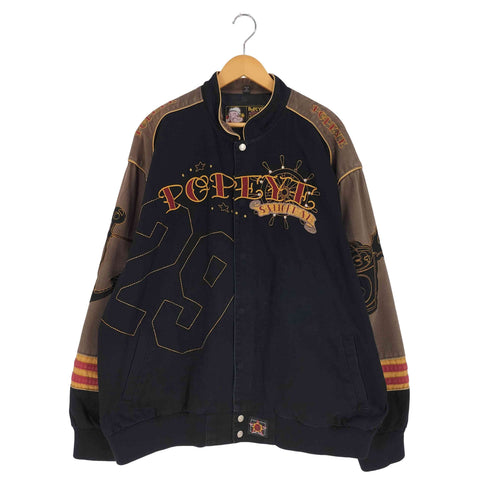 ポパイ POPEYE 00s JH Design スタッズ レーシングジャケット メンズ 3XL