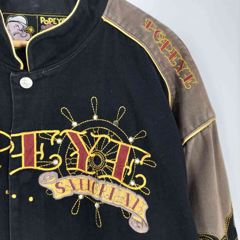 ポパイ POPEYE 00s JH Design スタッズ レーシングジャケット メンズ 3XL