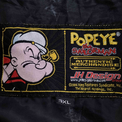 ポパイ POPEYE 00s JH Design スタッズ レーシングジャケット メンズ 3XL