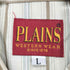 プレインズ PLAINS 90S ストライプ ウエスタンシャツ メンズ import:L