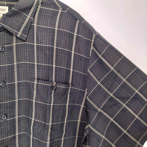 ハガークロージング HAGGAR チェック柄 半袖 ポケットシャツ メンズ 3XL