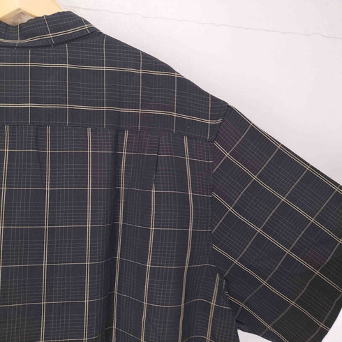 ハガークロージング HAGGAR チェック柄 半袖 ポケットシャツ メンズ 3XL
