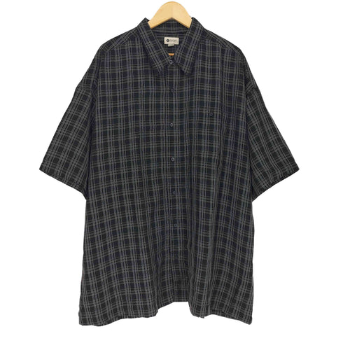 ハガークロージング HAGGAR チェック柄 半袖 ポケットシャツ メンズ 3X