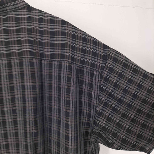 ハガークロージング HAGGAR チェック柄 半袖 ポケットシャツ メンズ 3X