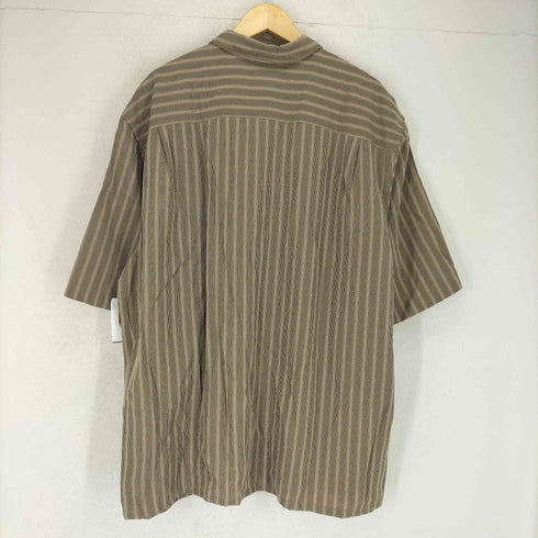 ジョージ GEORGE ストライプ柄 半袖 ポケットシャツ メンズ 2XL