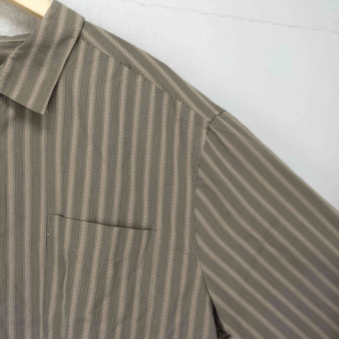 ジョージ GEORGE ストライプ柄 半袖 ポケットシャツ メンズ 2XL