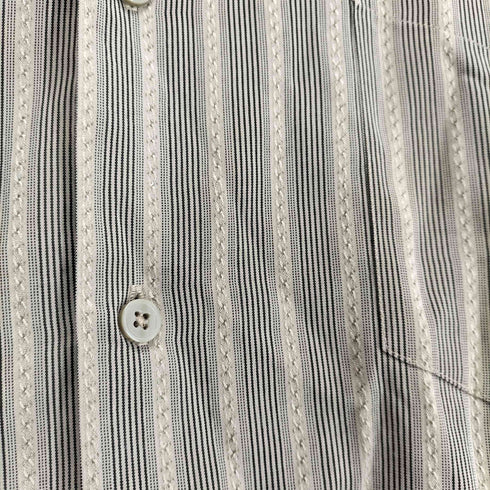 ジョージ GEORGE ストライプ柄 半袖 ポケットシャツ メンズ 2XL