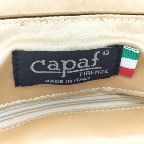 capaf イタリア製 がま口 チェーン ハンドバッグ レディース