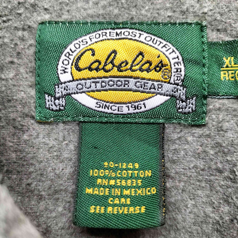 カベラス Cabelas 90-00s ロングスリーブ ボタンダウンネルシャツ メンズ import:XL