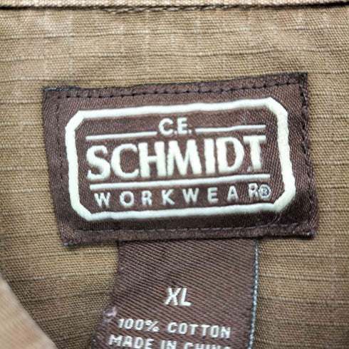 SCHMIDT リップストップワークシャツ メンズ import:XL