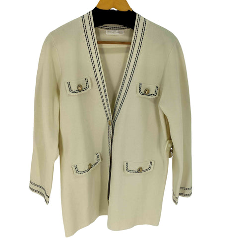 ドゥクラッセ DoCLASSE ミラノリブ・配色ステッチジャケット レディース JPN:XL