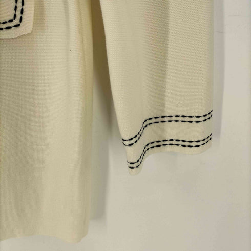 ドゥクラッセ DoCLASSE ミラノリブ・配色ステッチジャケット レディース JPN:XL