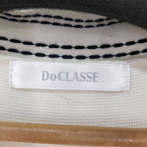 ドゥクラッセ DoCLASSE ミラノリブ・配色ステッチジャケット レディース JPN:XL