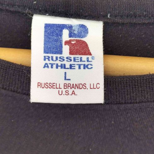 ラッセルアスレチック RUSSELL ATHLETIC USA製 ロゴプリントクルーネックTシャツ メンズ import:L