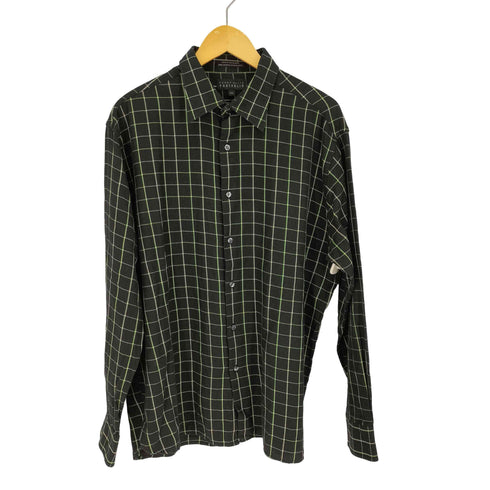 ペリーエリスポートフォリオ PERRY ELLIS PORTFOLIO コットン チェック シャツ メンズ import:XL